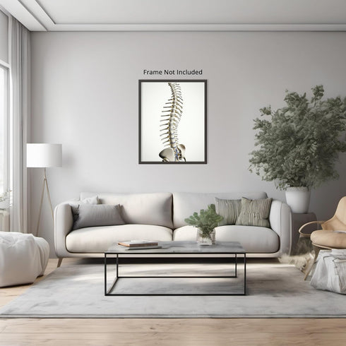 Posterizer 1 pcs-detailed anatomical illustration of the human spinal column 3-Teachers & Classrooms-Abstract & Modern Art-School and classroom ar...